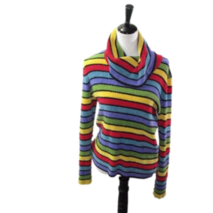 Jones New York Sport Vibrant Soft/Cozy Cowl Neck Sweater Size Large